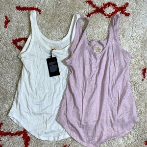 NWT- Chaser- Sz Med- Bundle of 2 Tank Tops- Rose & Cream